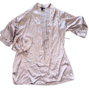 LIGHT PINK SILK ROBE